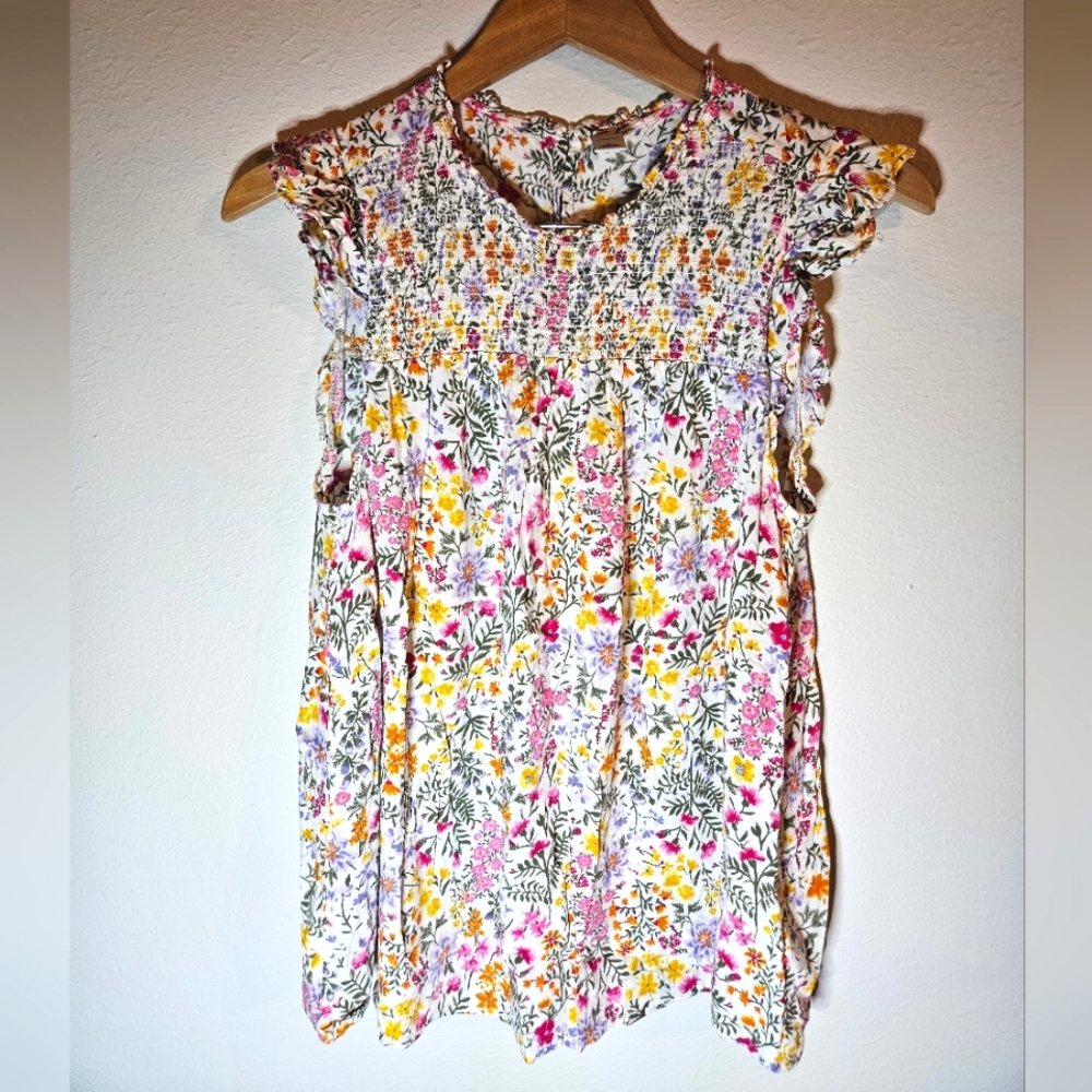 Large Old Navy Floral High Neck Sleeveless Tank Blouse